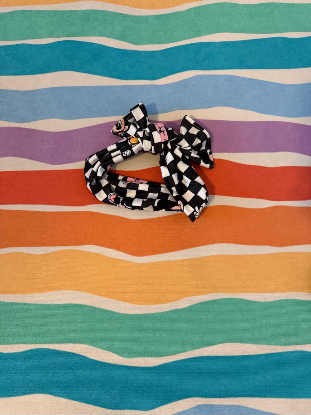 Hippie Skippie kids matching checkered character head wrap